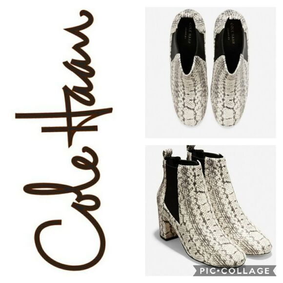 Cole Haan Nitasha Python Bootie - Picture 1 of 9